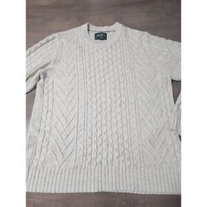 american eagle‎ outfitters knitted sweater oatmeal speckled xl